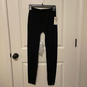 Pink Rose Cozy Fleece Leggings
